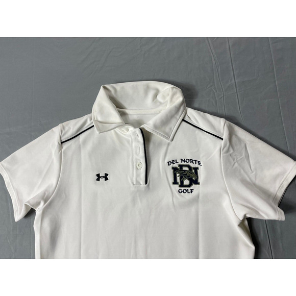 Under Armour Short Sleeve Polo Shirt. Del Norte High Nighthawk Golf. Women's S. - Picture 2 of 6
